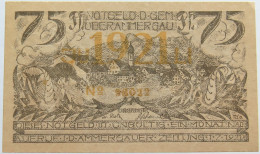 GERMANY 75 PFENNIG OBERMMERGAU 1921 #alb003 0651 - Andere & Zonder Classificatie