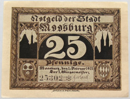 GERMANY BAVARIA 25 PFENNIG 1921 #alb003 0321 - Andere & Zonder Classificatie