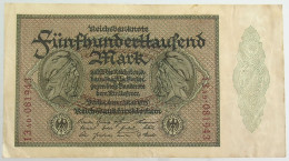 GERMANY 500000 MARK 1923 #alb066 0531 - 500.000 Mark