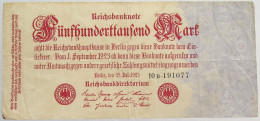 GERMANY 500000 MARK 1923 #alb066 0323 - 500.000 Mark