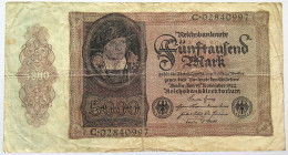 GERMANY 5000 MARK 1922 #alb067 0387 - 5000 Mark