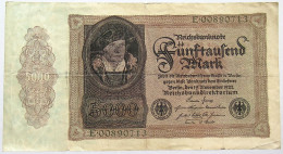 GERMANY 5000 MARK 1922 #alb067 0389 - 5.000 Mark