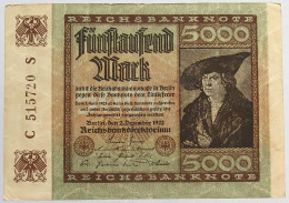 GERMANY 5000 MARK 1922 #alb066 0321 - 5000 Mark