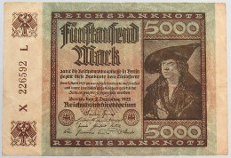 GERMANY 5000 MARK 1922 #alb066 0269 - 5.000 Mark