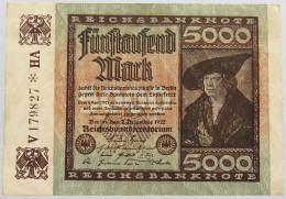 GERMANY 5000 MARK 1922 #alb018 0401 - 5.000 Mark