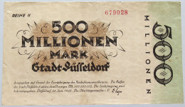 GERMANY 500 MILLIONEN MARK DUSSELDORF #alb004 0263 - 500 Millionen Mark