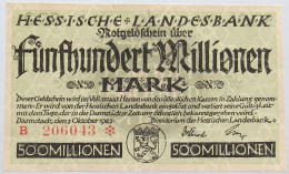 GERMANY 500 MILLIONEN MARK HESSEN #alb004 0155 - 500 Mio. Mark