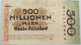 GERMANY 500 MILLIONEN MARK 1923 DUSSELDORF #alb004 0357 - 500 Mio. Mark