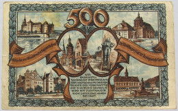 GERMANY 500 MARK TORGAU 1922 #alb010 0107 - 500 Mark
