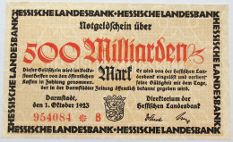 GERMANY 500 MILLIARDEN MARK HESSEN #alb004 0097 - 500 Mrd. Mark