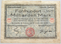 GERMANY 500 MILLIARDEN MARK 1923 #alb002 0317 - 500 Milliarden Mark