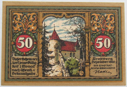 GERMANY 50 PFENNIG TROSTBERG 1920 #alb003 0229 - Otros & Sin Clasificación