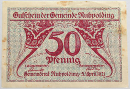 GERMANY 50 PFENNIG RUHPOLDING 1921 #alb003 0257 - Andere & Zonder Classificatie