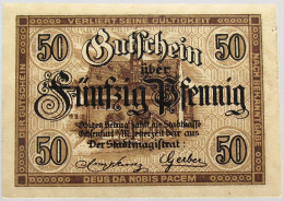 GERMANY 50 PFENNIG OCHSENFURT 1919 #alb003 0311 - Otros & Sin Clasificación