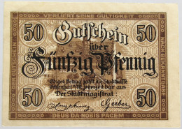 GERMANY 50 PFENNIG OCHSENFURT 1919 #alb003 0313 - Andere & Zonder Classificatie