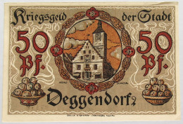 GERMANY 50 PFENNIG DEGGENDORF 1918 #alb003 0423 - Sonstige & Ohne Zuordnung