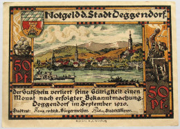GERMANY 50 PFENNIG DEGGENDORF 1920 #alb003 0417 - Sonstige & Ohne Zuordnung