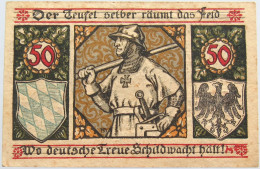 GERMANY 50 PFENNIG ALLGAU 1917 #alb003 0705 - Sonstige & Ohne Zuordnung