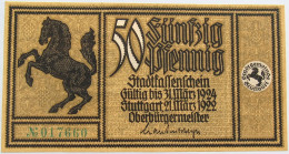 GERMANY 50 PFENNIG 1922 STUTTGART #alb002 0449 - Other & Unclassified