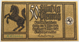 GERMANY 50 PFENNIG 1922 STUTTGART #alb002 0451 - Otros & Sin Clasificación