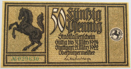 GERMANY 50 PFENNIG 1922 STUTTGART #alb002 0437 - Andere & Zonder Classificatie