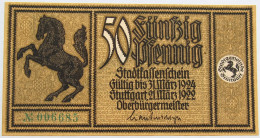 GERMANY 50 PFENNIG 1922 STUTTGART #alb002 0415 - Other & Unclassified