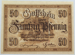 GERMANY 50 PFENNIG 1919 OCHSENFURT #alb003 0649 - Sonstige & Ohne Zuordnung