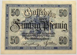 GERMANY 50 PFENNIG 1919 OCHENFURT #alb015 0269 - Andere & Zonder Classificatie