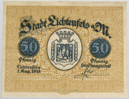 GERMANY 50 PFENNIG 1918 LICHTENFELS #alb003 0327 - Altri & Non Classificati