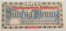 GERMANY 50 PFENNIG 1917 HEILBRONN #alb002 0205 - Other & Unclassified