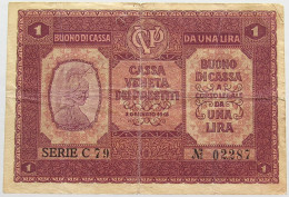 ITALY 1 LIRA 1918 #alb018 0273 - Andere & Zonder Classificatie