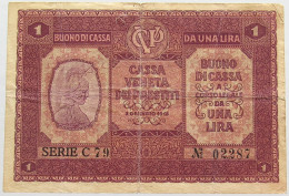 ITALY 1 LIRA 1918 #alb018 0273 - Altri & Non Classificati