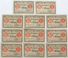 GERMANY WEIMAR LOT 5 PFENNIG 1920 DARMSTADT 11PC #alb006 0061 - Altri & Non Classificati