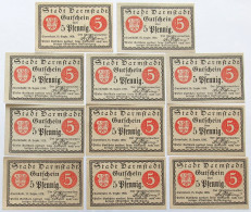 GERMANY WEIMAR LOT 5 PFENNIG 1920 DARMSTADT 11PC #alb006 0063 - Otros & Sin Clasificación