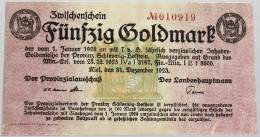 GERMANY WEIMAR 50 GOLDMARK 1923 SCHLESWIG HOLSTEIN #alb011 0171 - Deutsche Golddiskontbank