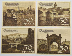 GERMANY WEIMAR NOTGELD 4 PC STUTTGART #alb012 0361 - Autres & Non Classés