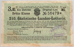 GERMANY SACHSISCHE LOTTERIE LOS 1936 #alb012 0033 - Other & Unclassified