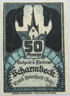 GERMANY NOTGELD SCHARMBECK 50 PFENNIG 1920 #alb005 0099 - Andere & Zonder Classificatie