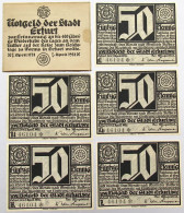 GERMANY NOTGELD LOT ERFURT 5 PC #alb017 1031 - Sonstige & Ohne Zuordnung