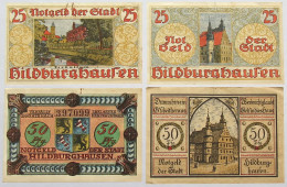 GERMANY NOTGELD LOT HILDBURGHAUSEN 4 PC #alb017 1003 - Autres & Non Classés