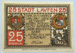 GERMANY NOTGELD LAVFEN 25 PFENNIG 1920 #alb005 0051 - Andere & Zonder Classificatie