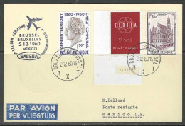 Carte - 1é Luchtverbinding/1é Liaison Aérienne - Brussel-Mexico Par SABENA 2/12/1966. - Sonstige & Ohne Zuordnung