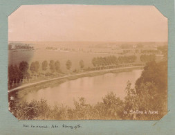 Autet * 1902 * Un Coin Du Village Et Vue Sur La Saône * Vue En Amont , Mercurey Sur Saône * Photo Ancienne 11.2x8.2cm - Andere & Zonder Classificatie