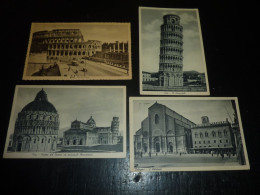 PISA 2 / ROMA / BOLOGNA - LOT DE 4 CARTES  2 CARTES AFFRANCHI ET BEAU TAMPON (D.B) - Colecciones Y Lotes