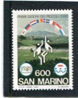 SAN MARINO - 1985   600 L  GAMES  MINT NH - Unused Stamps