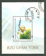 POLAND Oblitéré Bloc 166 PAPE JEAN PAUL II - Unused Stamps