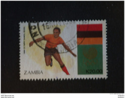 Zambie Zambia 1988 Football Voetbal Jeux Olympiques De Séoul Yv 456 O - Zambia (1965-...)