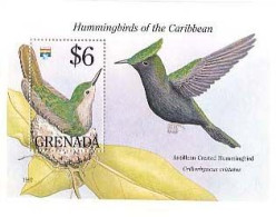 MDB-BK1-435 MINT ¤ GRENADA 1992 BLOCK ¤ HUMMINGBIRDS - OISEAUX - BIRDS - PAJAROS - VOGELS - VÖGEL - - Colibris