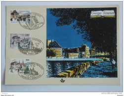 België Belgique - Suisse Zwitzerland France 1994 Herdenkingskaart  Carte Souvenir Georges Simenon 2579HK - Souvenir Cards - Joint Issues [HK]