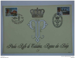 België Belgique Belgium Italie Italia 1997 Herdenkingskaart Carte Souvenir Koningin Paola Reine 2706 HK 2706HK - Erinnerungskarten – Gemeinschaftsausgaben [HK]
